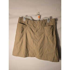 Athleta Cargo Skirt Tan Khaki Stretch Womens Size Medium M Mini Short